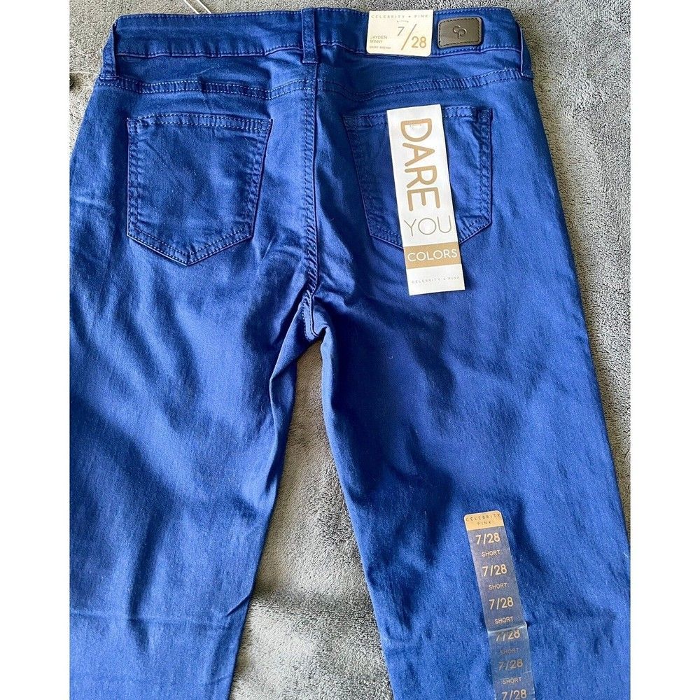 Celebrity Pink Jayden Skinny Jeans Women 7/28 Blue Stretch NWT